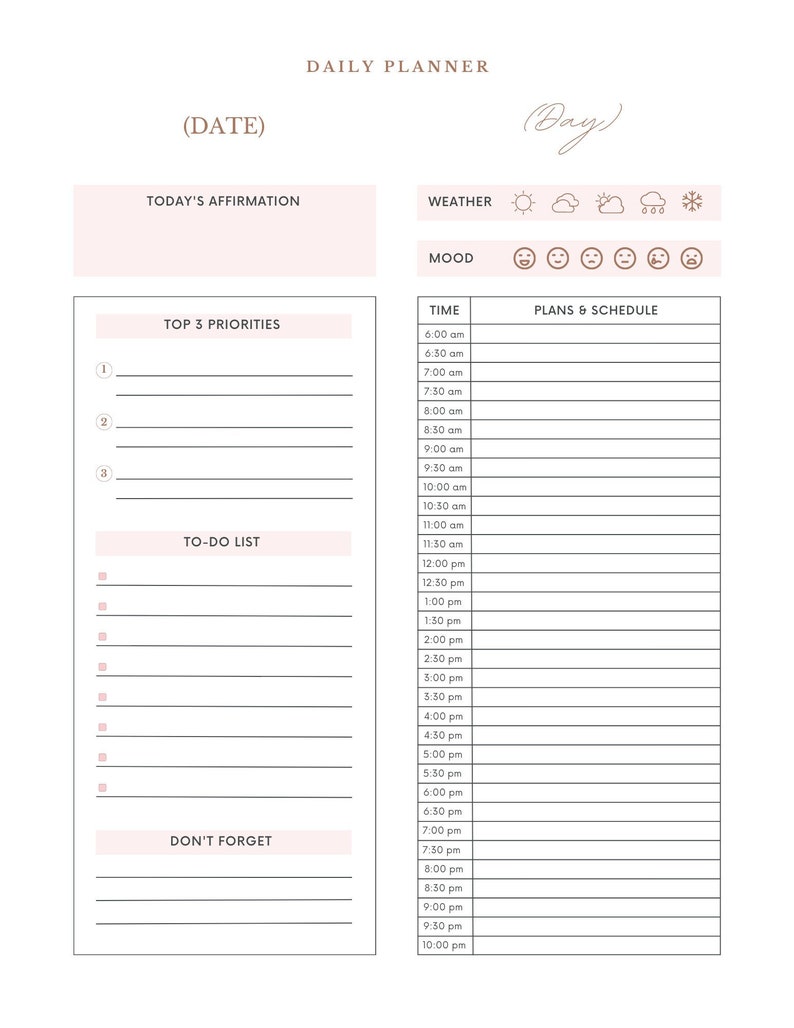 daily-planner-list-printable-instant-download-daily-schedule