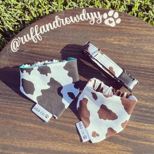 Cow Print Dog Bandanas