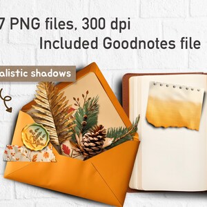 Realistic Autumn Digital Stickers Goodnotes, PNG Stickers Journal ...