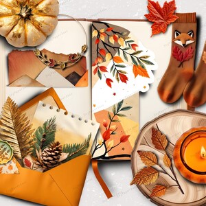 Realistic Autumn Digital Stickers Goodnotes, PNG Stickers Journal ...