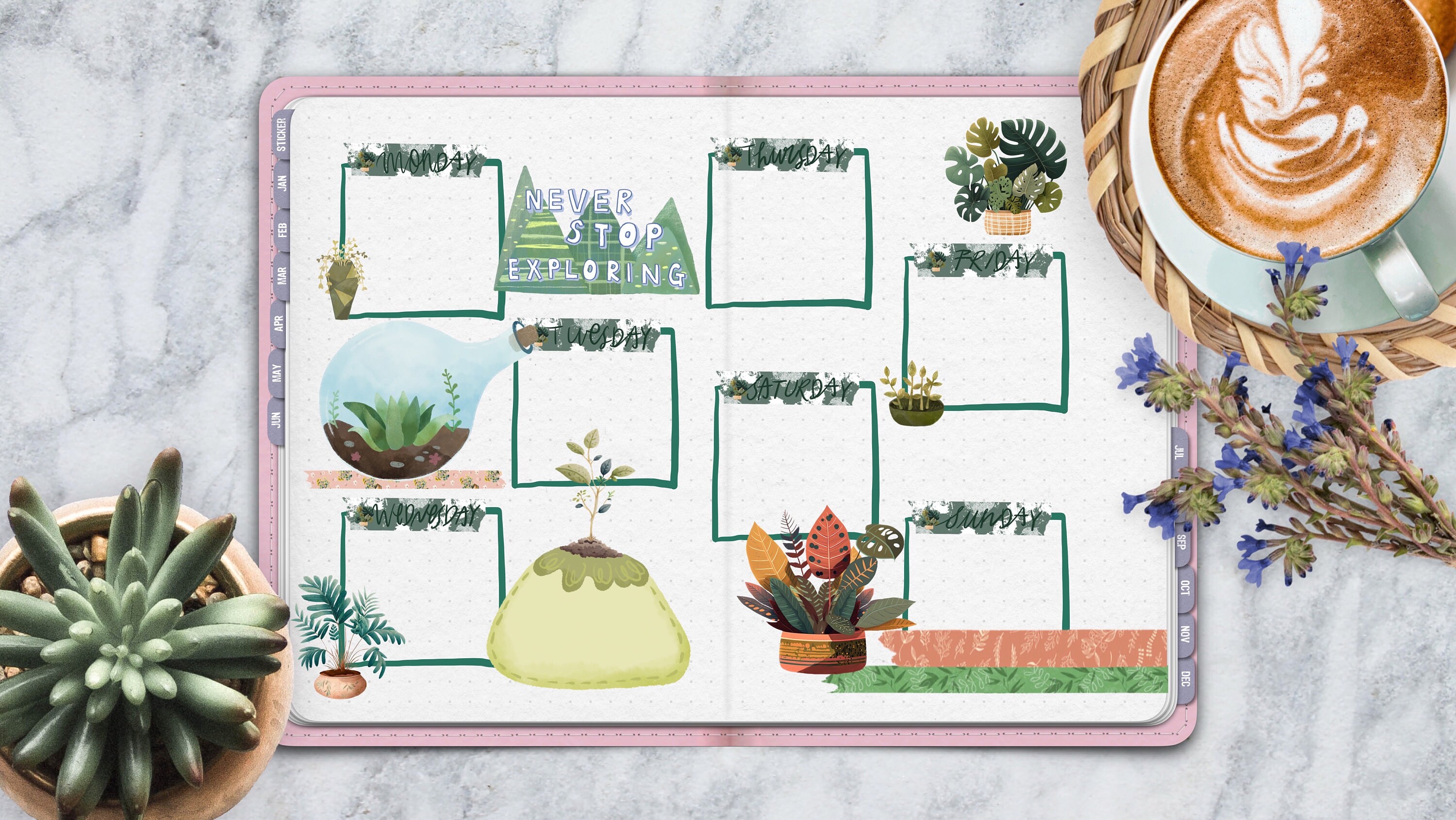 Digital Stickers Botanical Goodnotes Sticker House Plants Onenote ...