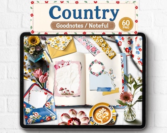 Pegatinas Goodnotes de Cath Kidston, pegatinas florales realistas para diario, Noteful, PNG, Country Journal