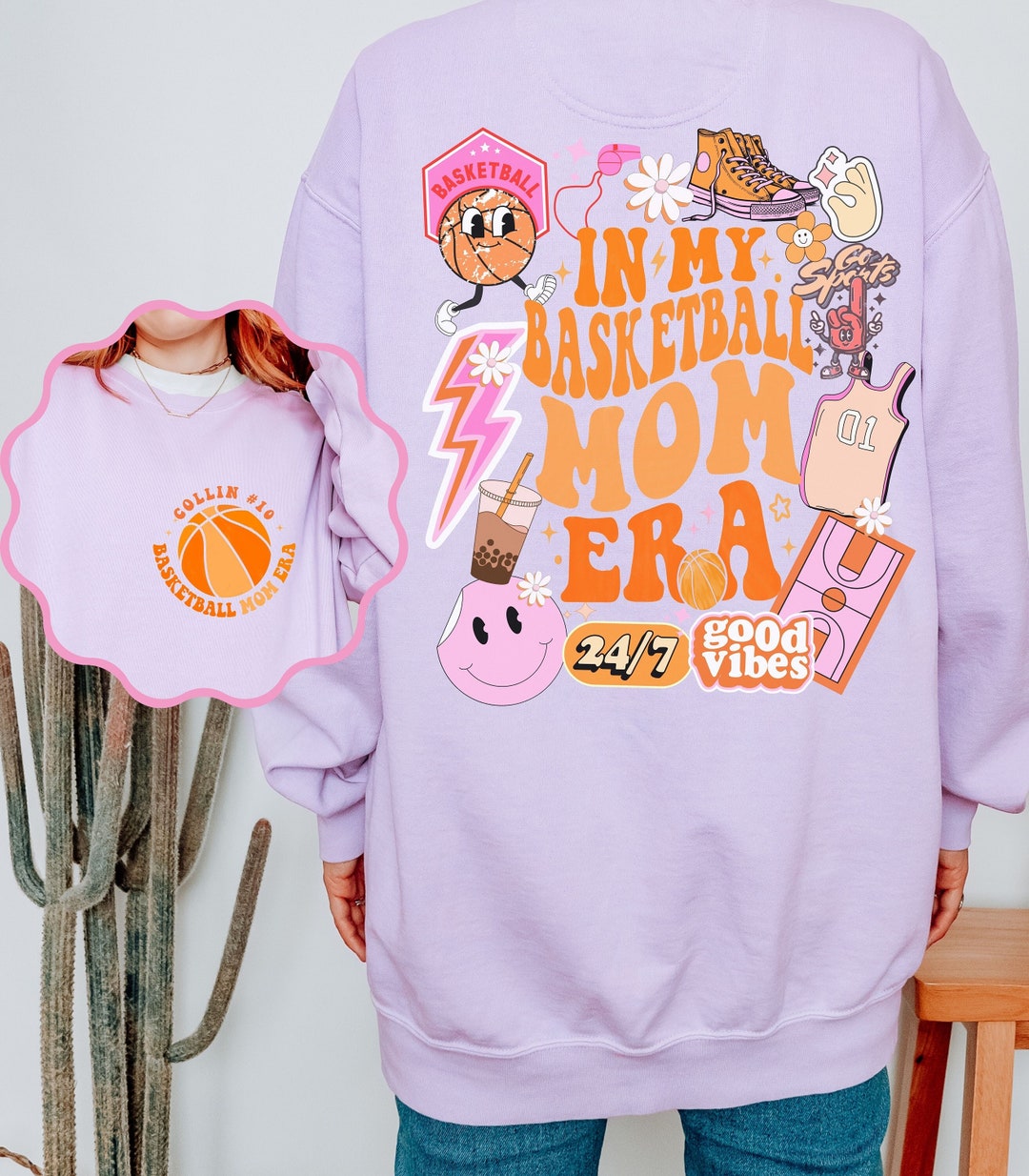 Personalized Basketball Mom Sweatshirt in My Basketball Mom Etsy