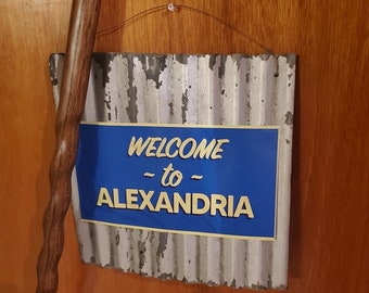 The Walking Dead Alexandria Sign
