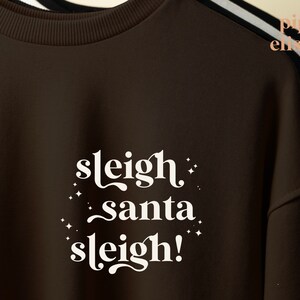Santa Sleigh Funny Christmas SVG