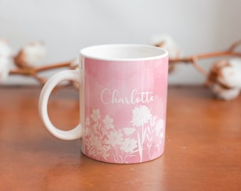 Pretty Pink Mug | Personalized Mug | Custom Coffee Mug | Personalized Coffee Mug | Pink Mug | Personalized Gifts for her