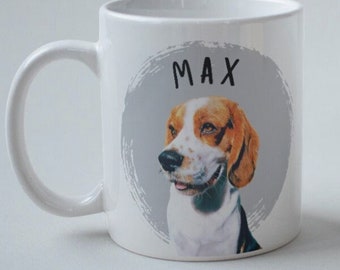 Pet photo mug| Personalized mug | Gift for a loved one | Pet Mug | Custom Dog coffee mug | custom pet portrait mug | Dog Lover mug