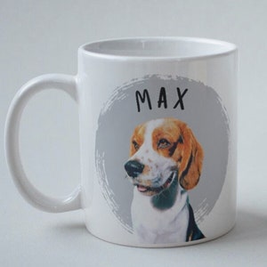 Pet photo mug| Personalized mug | Gift for a loved one | Pet Mug | Custom Dog coffee mug | custom pet portrait mug | Dog Lover mug