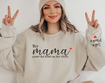 Mother's day gift | Personalised Sweatshirt | Gift for mom | Mama Jumper | Custom Mama Sweatshirt | Custom Mama Jumper | Mama Sweatshirt