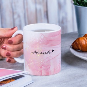 Marble Effect Mug | Name Mug | Personalized Mug | Custom Coffee Mug | Gifts for girls | Personalized Gifts for her