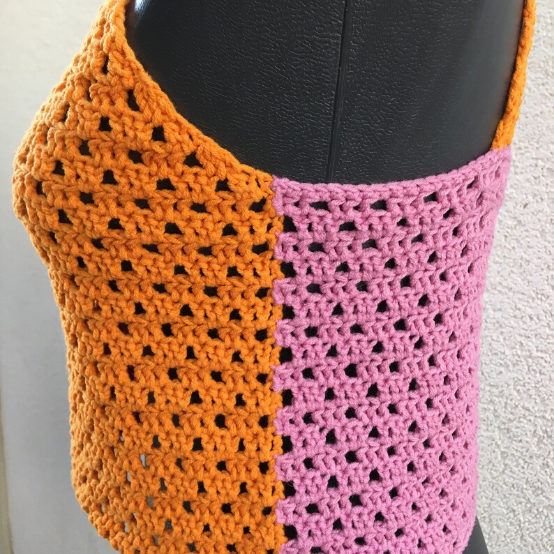 Crochet Crop Top Crochet Boho Hippie Top Crochet Knit Top Handmade Crop