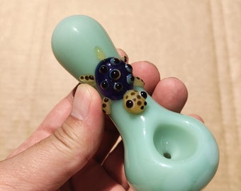 Handmade Turtle Unique Glass Pipes Hand Pipe Pretty Pipes Beautiful Gift