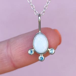 Opal pendant, Sterling Silver, Jewelry, Gift for Woman, Birthstone, Opal Jewelry, Anniversary gift, handmade