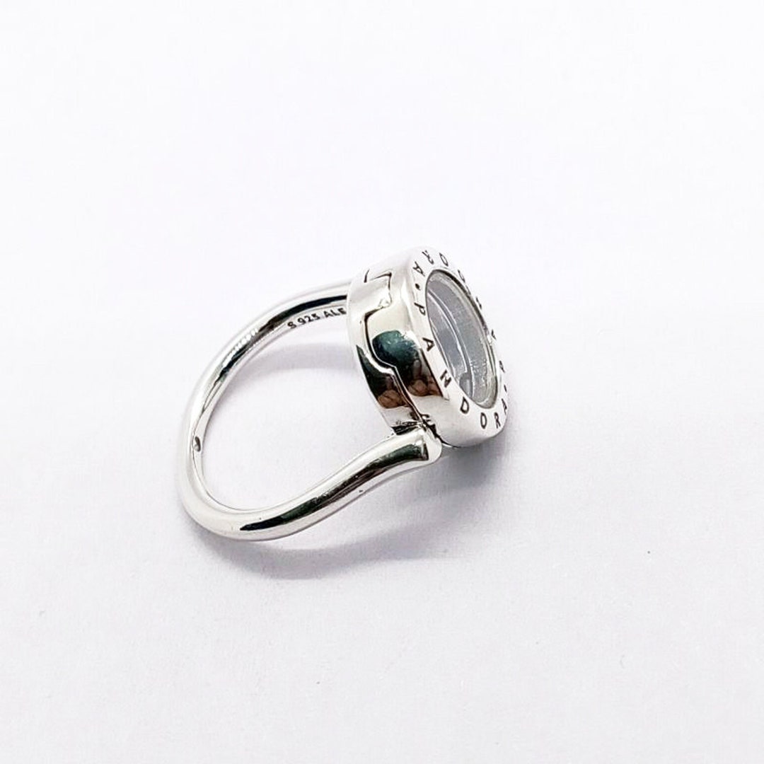 New Pandora Circle Floating Locket Ring OPENS Put Mini Inside Etsy