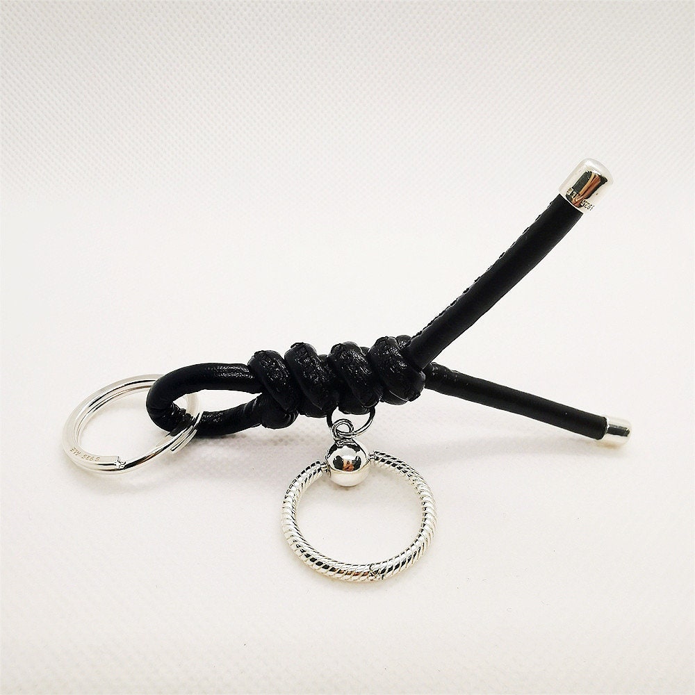 Pandora Moments Leather-free Fabric Charm Key Ring 392260C01