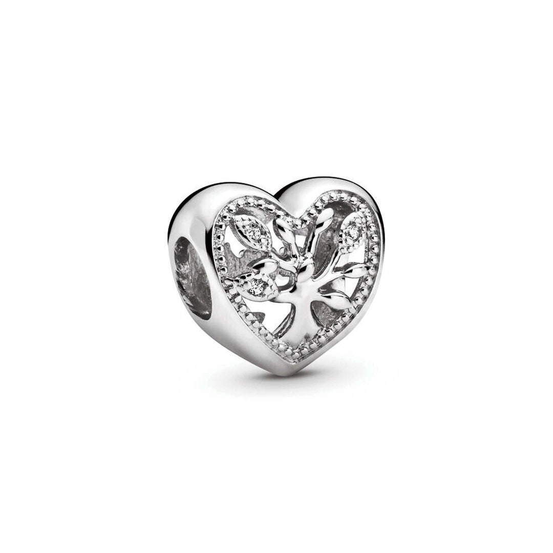 Silver Family Tree Heart Charm 788826C01 Genuine Pandora ALE - Etsy