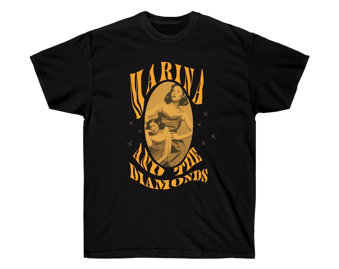 Marina and the diamonds singer musician fan made pop merchandise graphic t shirt Unisex Ultra Cotton Tee