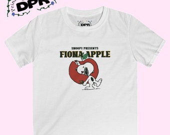 F is for Fiona Baby Tee - Fiona Apple 1990s Inspired Crop Top - Cute Stylish Short Length Cropped Tee - Summer Shirt - 90s Singer Musician