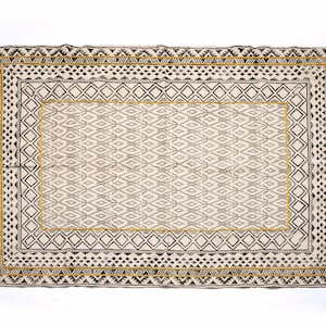 Cotton Rug Indoor Area Rug Handmade Cotton Rug Bohemian Floor Rug Home Decorative Dhurrie Yoga Rug Flatweave Rug 4x6, 6x9, 8x10 Feet