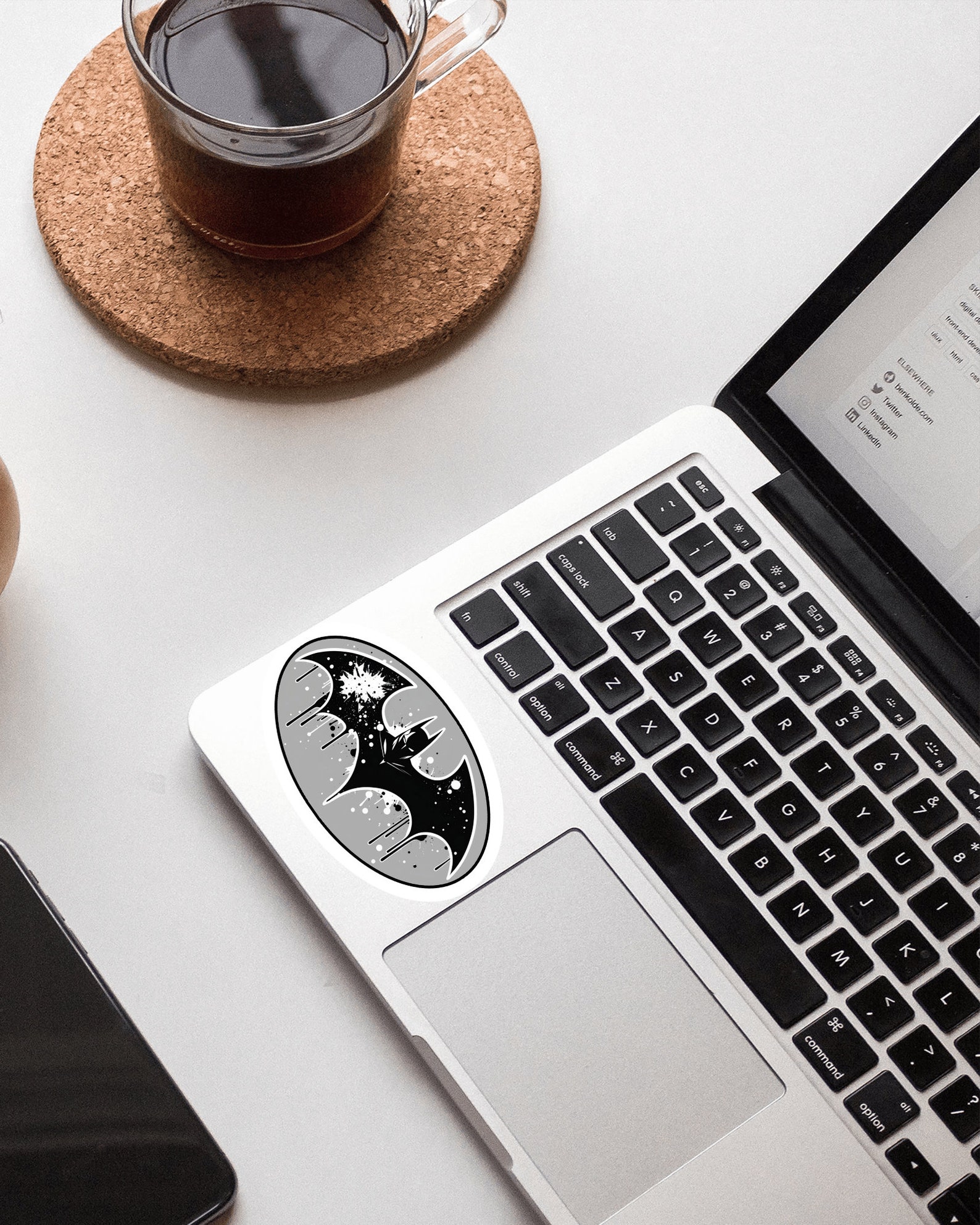 Batman Emblem Paint Splat Vinyl Sticker for Laptops, Waterbottles ...