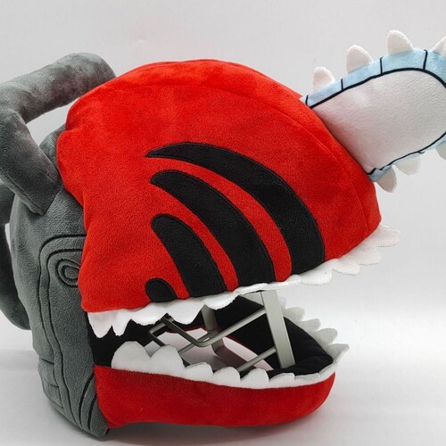 Chainsaw Man Helmet Handmade Plush Headgear, Chainsaw Man Mask Cosplay