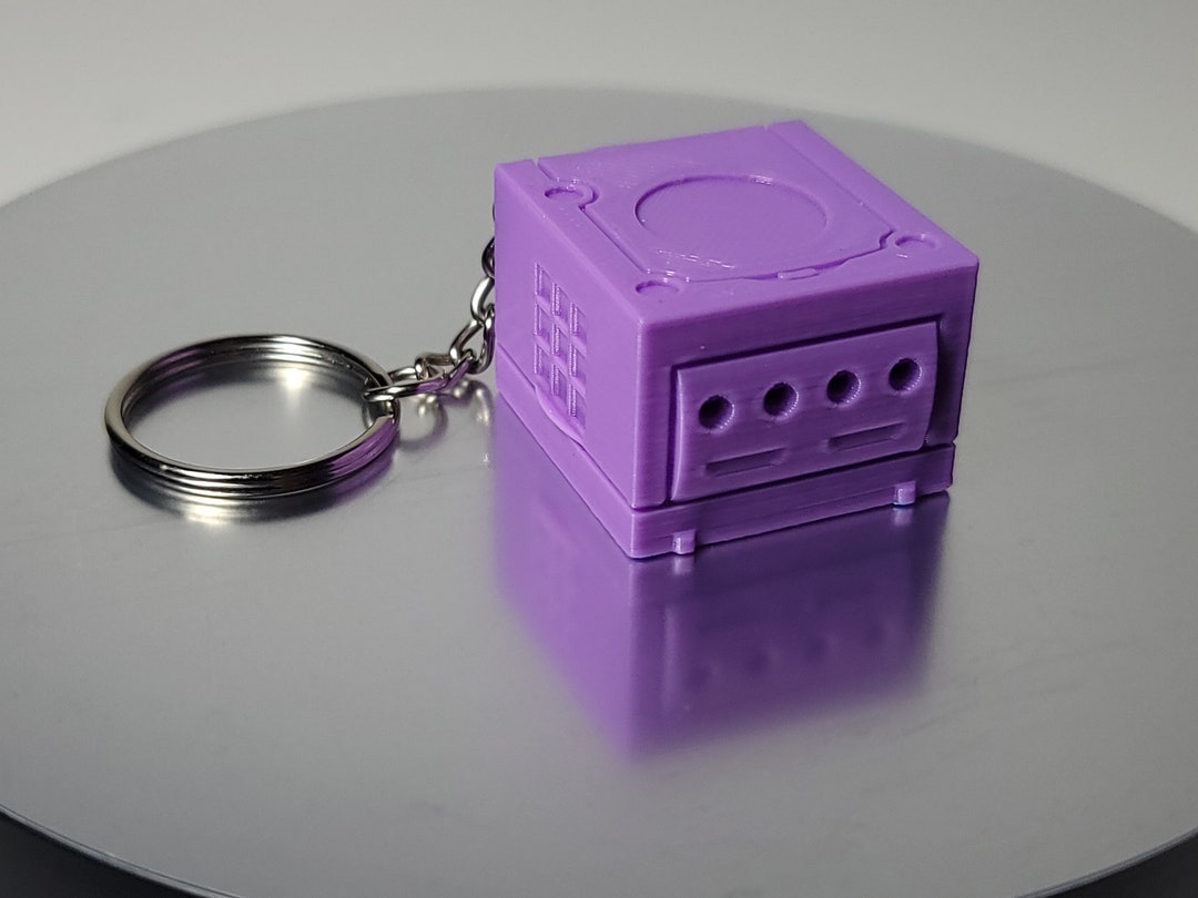 Nintendo Gamecube Keychain 3D Printed Etsy