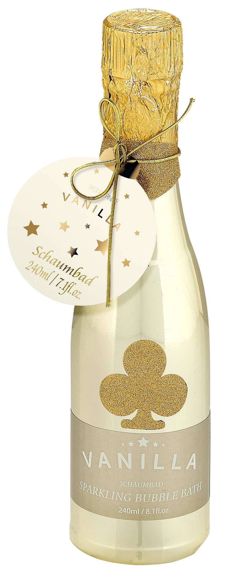 240ml bath and shower gel in piccolo bottle with glitter sticker image 1