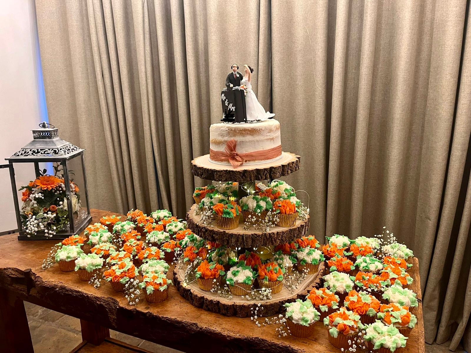 3 Tier Rustic Wedding Cake Stand - Etsy UK
