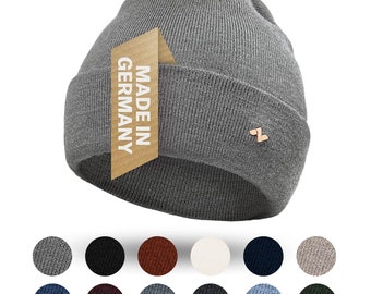 Gorro de merino NYTTED® hecho de 100 % lana merino de la mejor calidad para mujeres y hombres, suave y muy cálido - gorro de lana, gorro de punto, gorro de invierno