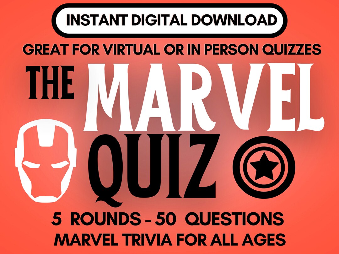 Marvel Film Trivia, MCU Movie General Knowledge Quiz - Etsy