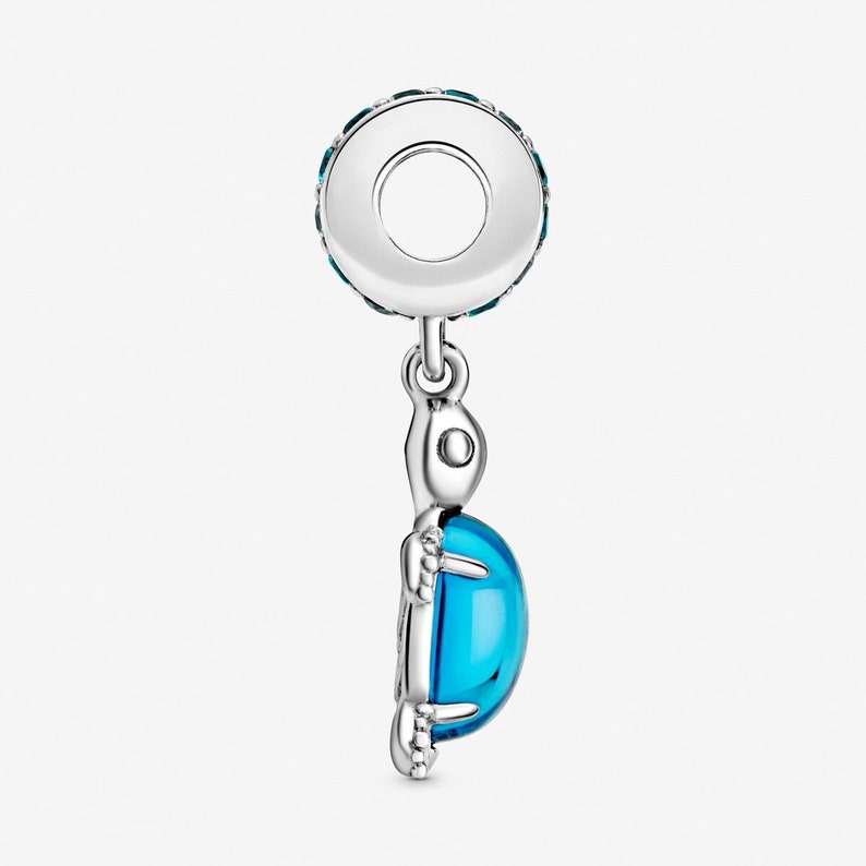 Pandora Murano Glass Sea Turtle Dangle Charm, Compatible con Pandora Bracelet, Sparkling Pendant, S925 Sterling Silver, Regalo para ella imagen 4