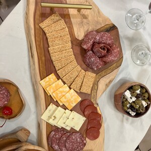 Charcuterie Board/ Cheese Board with matching plates