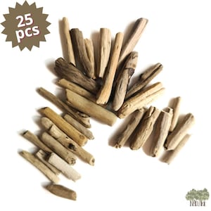 Unique Driftwood Set Of 25 pcs Driftwood Sticks Round Driftwood Branch Decorative  Beach Wood Decorative Driftwood Natural Driftwood Rustic