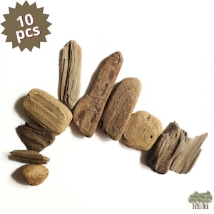 Driftwood Set Of 10 pcs Unique Driftwood Flat Beach Wood Boards Driftwood Coastal Decor Rustic Decorative Drift Wood Beach Wood Branches