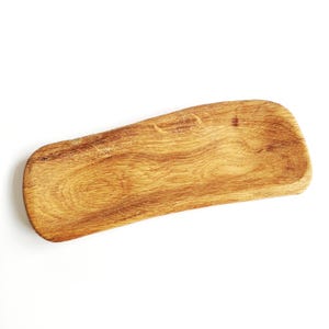 Wood Snack Plate From Oak 15cm/5.90&#39;&#39; Handmade Serving Trays Wooden Tray Wood Plates Wood Bowl Rustic Kitchen Decor Decorative Plate Bowl