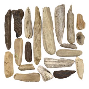Natural Flat Driftwood Set Of 20 pcs Unique Decorative Drift Wood Beach Wood Unique Flat Drift Wood Rustic Wood Decorative Flat Beach Wood