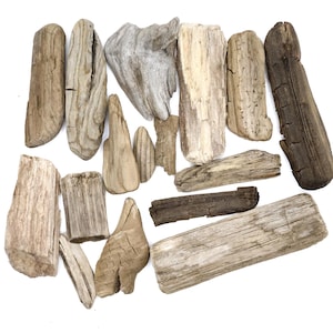 Driftwood Set Of 16 Flat Driftwood Pieces Drift Wood Beach Wood Decorative Driftwood Natural Beach Wood Natural Driftwood Unique Drift Wood