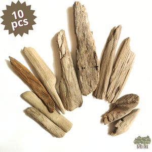 Driftwood Set Of 10 pcs Unique Driftwood Flat Boards Driftwood DIY Coastal Decor Rustic Decorative Driftwood Beach Wood Natural Driftwood