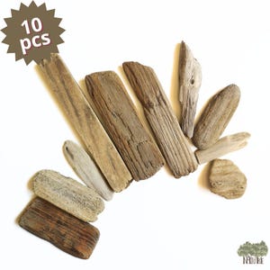 Driftwood Set Of 10 pcs Unique Driftwood Flat Beach Wood Boards Driftwood Coastal Decor Rustic Decorative Drift Wood Beach Wood Branches