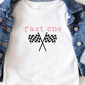 Fast One Passendes Familien-Geburtstags-Shirt, Rennauto 1. Geburtstags-Outfit, Fast 1 Geburtstagskind, Racing-Themaparty-Mama und ich 1