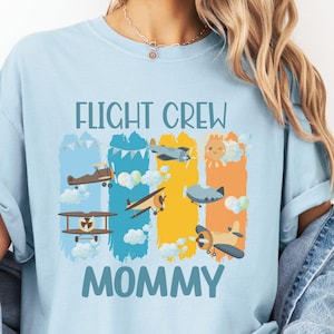 Airplane Matching Family Birthday Shirt, Airplane 1st Birthday Outfit, Flight Crew Birthday Mommy and Me Tee, Vintage Airplane Birthday