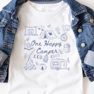 One Happy Camper Shirt 1st Birthday Camping Shirt Camping First Birthday Tee Matching Family Camp Shirt Mommy and Me Tee 1st Birthday Outfit