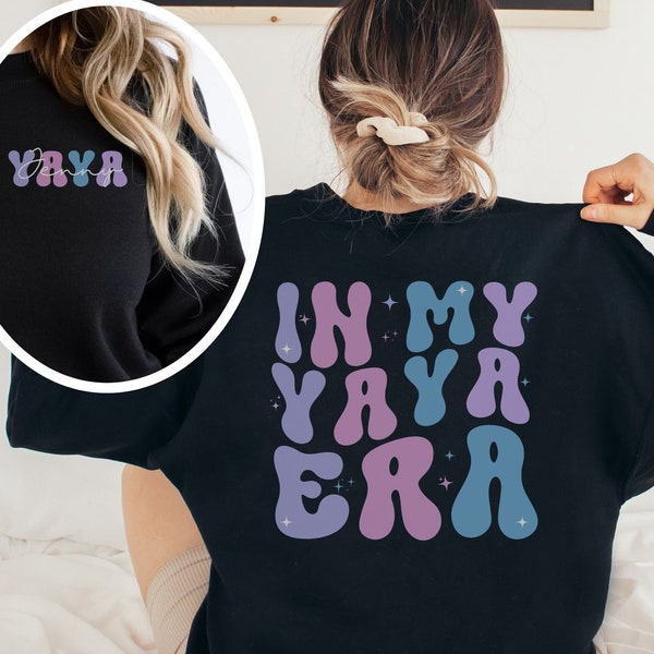 Personalized Yaya Sweatshirt, Custom Yaya Sweater, New Yaya Gift, Greek Grandma Crewneck, Mother's Day Gift, Promoted to Yaya