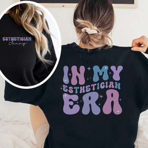 Personalized Esthetician Sweatshirt, Custom Esthetician Sweater, Esthetician Gift Beautician Gift Skin Therapist Crewneck, Aesthetician Gift