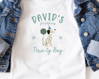 Let's Pawty Puppy Birthday Family Matching Shirt, Boy Girl Birthday Shirt, Puppy Theme Birthday Party, Puppy Pawty Tee, Dog Party Shirt