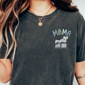 Trein verjaardag bijpassende familieshirt trein 2e verjaardag outfit bijpassende mama en ik T-shirt Chugga Chugga twee, Choo Choo I&#39;m 2 tweede verjaardag