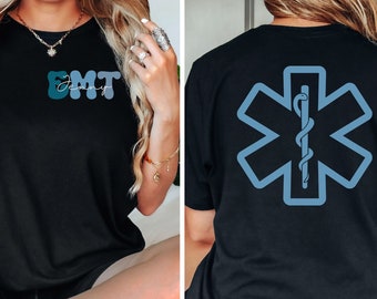 Personalized EMT Shirt, Custom EMT Shirt, Paramedic T-Shirt, EMT Nurse Gift, Emergency Medical Technician Shirt, Emt Graduation