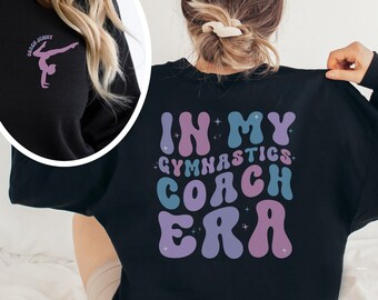 Personalized Gymnastics Coach Sweatshirt Custom Gymnastics Coach Sweater Gymnastics Gift Coach Appreciation Team Teacher Artistic Gymnastic
