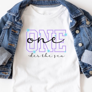 ONEder the Sea Birthday, Mermaid Girl 1st Birthday Outfit Ocean Birthday Shirt Under the Sea Birthday Mermaid Theme Party Birthday Outfit