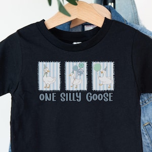 One Silly Goose 1st Birthday Matching Family Shirt One Silly Mama Birthday Outfit Matching Mommy and Me Tee Goose Birthday First Birthday